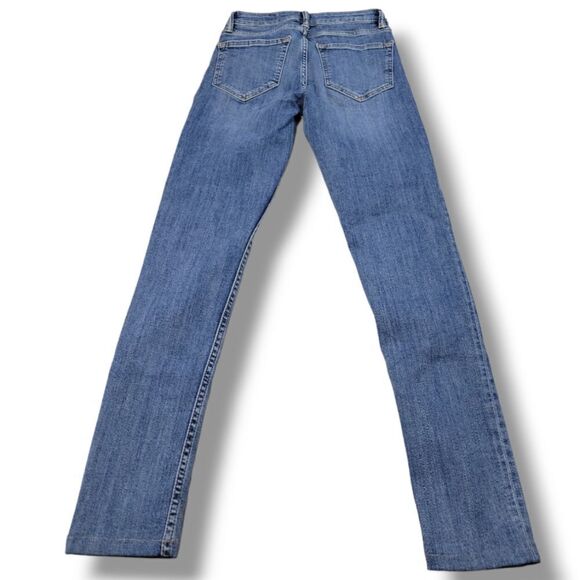 Allsaints Jeans Size 24 23x26.5 All Saints Mast Skinny Jeans Stretch Altered Hem - Picture 3 of 7